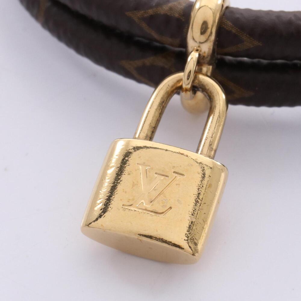 LOUIS VUITTON Brown Coated Canvas Charm Bracelet - Picture 6 of 7